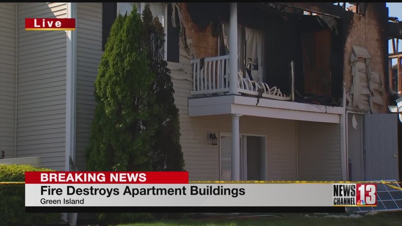 Fire destroys eight apartments in Green Island - YouTube