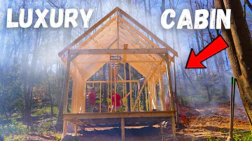 I Built an OFF-GRID cabin in the woods