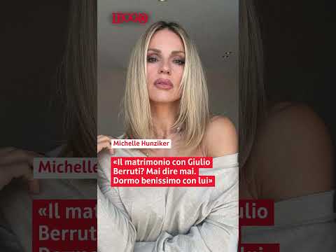 Video Michelle Hunziker: «Il matrimonio con Giulio Berruti? Mai dire mai. Dormo benissimo con lui»