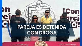 Autoridades detienen a pareja con droga en la colonia Héroes de Capellanía en García