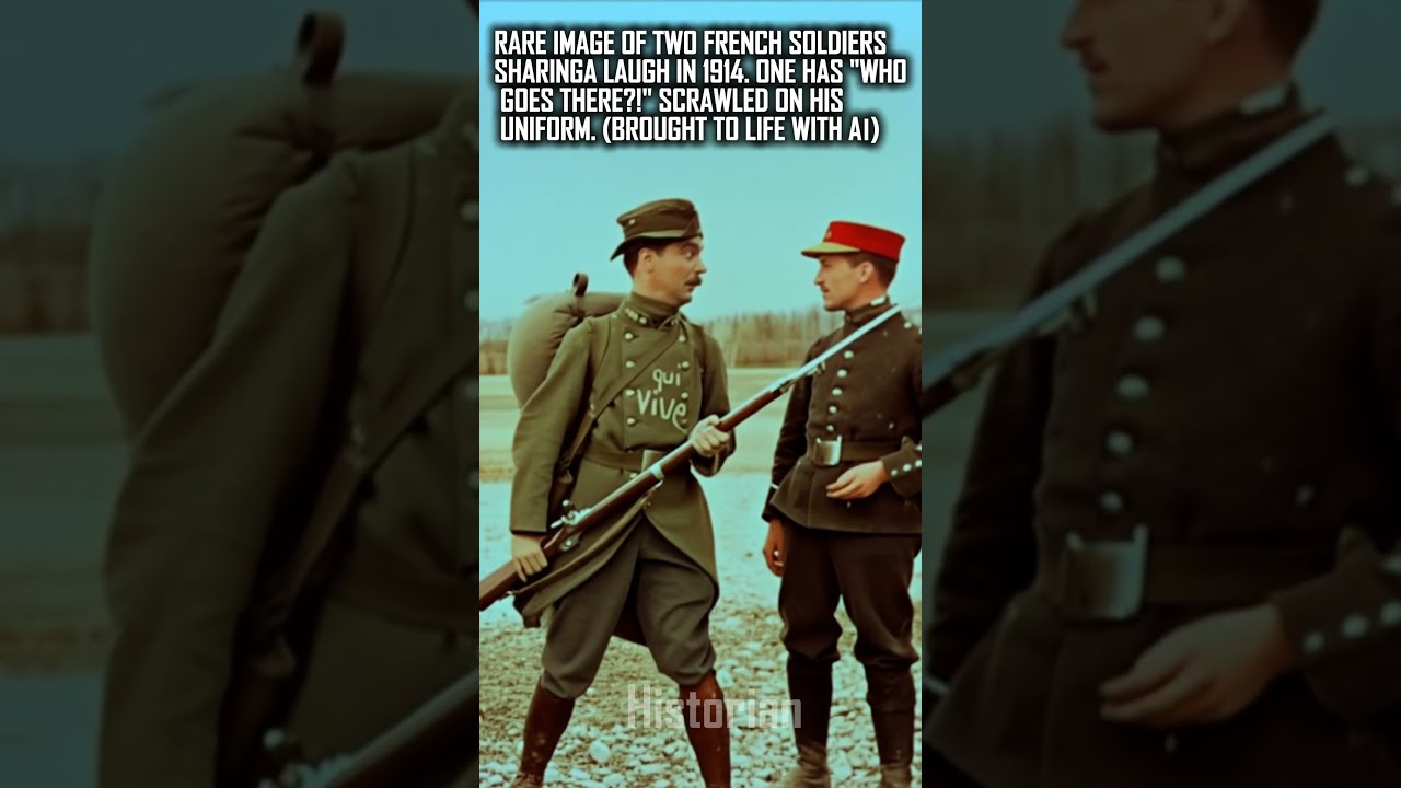 WW1 Brought to Life French Soldiers Goofing Around in 1914