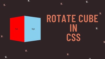 Rotating Cube Animation in CSS
