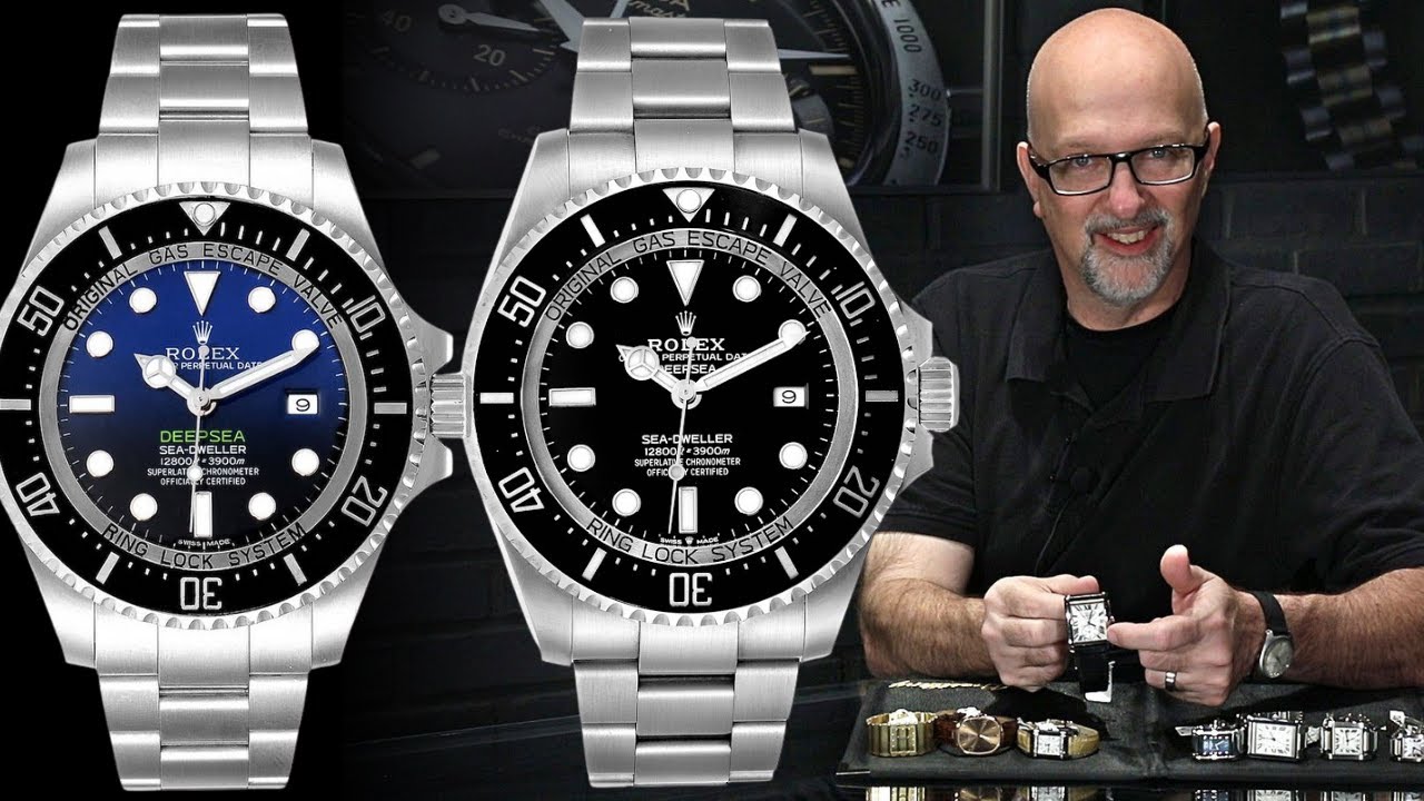 Bær får Anklage Rolex Deepsea Seadweller 126660 and Cameron D-Blue 116660 Watch Review |  SwissWatchExpo - YouTube
