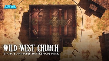 Wild West Church Animated #Battlemaps Pack