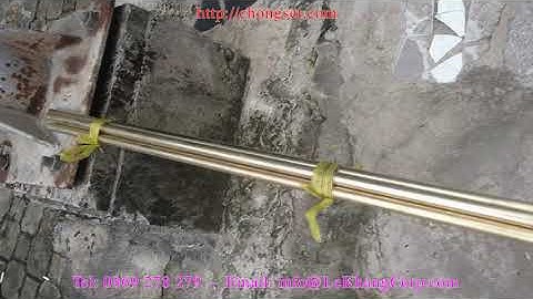 Cọc tiếp địa bằng Đồng thau phi 16 dài 2.4 Mét