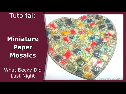 How to Make Miniature Paper Tile Mosaics