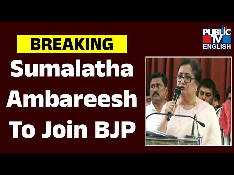 Sumalatha Ambareesh Declares Support To Alliance Candidate In Mandya, To Join BJP