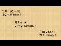 Reglas de inferencia DN, Conj, Simpl. y Adición.