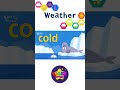 Kids vocabulary - Weather - How&#39;s the weather? - Learn English for kids #shorts