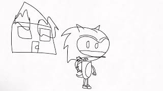 [SONIC ROUGH ANIMATIC/CRAPPOST] Sonic loses his WiFi.