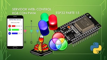 ✅Curso ESP32 parte 15: Web server RGB PWM (MicroPython)