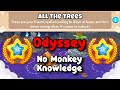 BTD6 Odyssey Hard Mode Tutorial || No Monkey Knowledge + No Hero || All the Trees