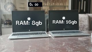 8gb vs 16gb RAM Speed Test | HP Probook 8gb vs HP Probook 16gb Laptop screenshot 5