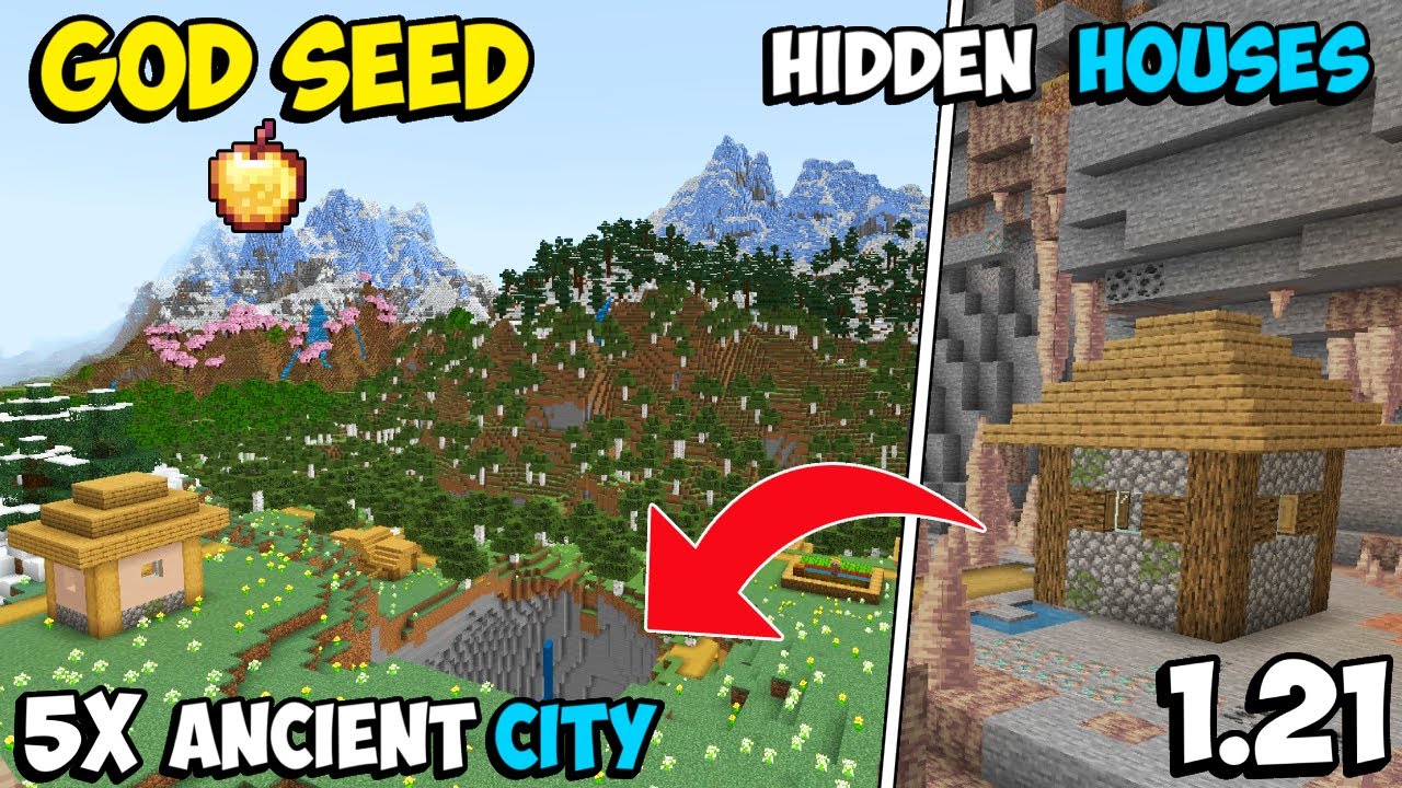 🔥 God Seed for Minecraft 1.21 Bedrock & Pocket Edition | Hidden Village ...
