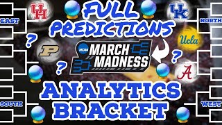 PERFECT *Analytics* Driven March Madness Tournament 2023 Bracket Predictions!