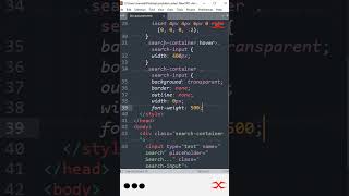 Search Box Animation | HTML CSS