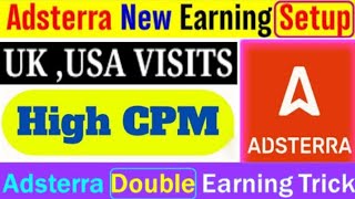 Adsterra new high cpm earning trick || Adsterra new earning method || Adsterra earning trick