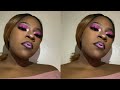 Pink Rain Makeup look Brown women!