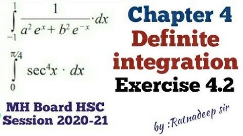 chapter 4-Definite integration/Exercise 4.2/ HSC MATHS