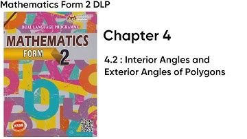 Mathematics Form 2 DLP | Chapter 4 | 4.2:Interior Angle and Exterior Angle of Polygon | 358