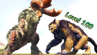 BANBARO vs. ARK BRUTE DINOSAURS (lvl.100) | ARK Dino Battle