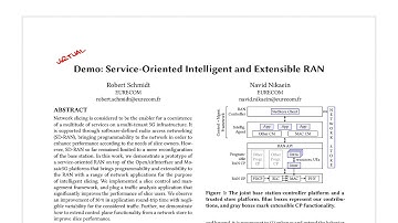 MobiCom 2020 Pitch: Demo: Service-Oriented Intelligent and Extensible RAN