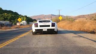Lamborghini Gallardo LNB Exhaust and Cat Bypass Straight Piped Lnb Gallardo Tunnel Blast Loud