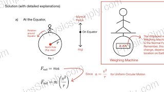 Physics - Application of Uniform Circular Motion to Calculate Weight screenshot 5