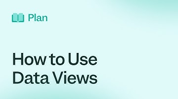 Plan: How to Use Data Views