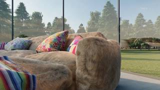 Lumion 9 pro --- furry sofas in interior ANIMATION in 4k part 1