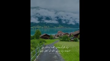 القرآن روح الحيَـاه وحياة الروح ، لايضيّق من تدّبر آياته و لايشقى من قام به. #تلاوات_خاشعه