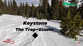 Keystone Resort -The Trap - Black Diamond Glades Ski Trail #keystone #keystoneresort