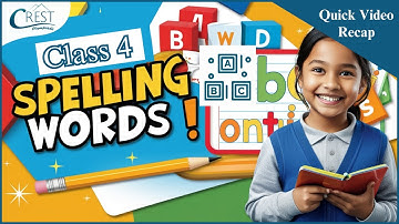 Class 4 | Spelling Words | English Olympiad | CREST Olympiads