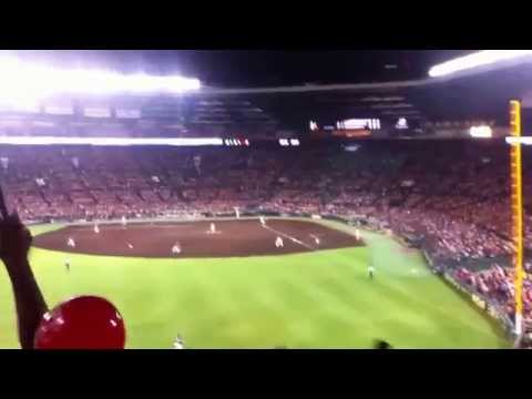 2014 オールスター 菊池選手 球場全体スクワット応援 (第2戦・甲子園)