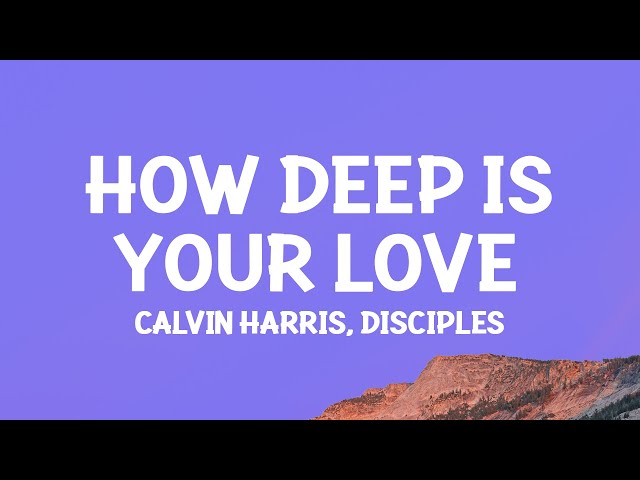 Calvin Harris & Disciples - How Deep Is Your Love (Lyrics) class=