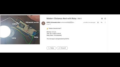 Low Cost Home Security System with Email Alert using ESP32 and Ultrasonic sensor