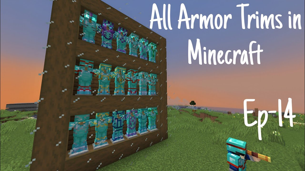 Minecraft Java Armor Trims I made every Trim Armor in Minecraft Survival in Java Edition Ep-14 ...