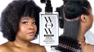 I’M FINALLY STRAIGHTENING MY HAIR USING COLOR WOW DREAM COAT EXTRA STRENGTH SPRAY!!😱