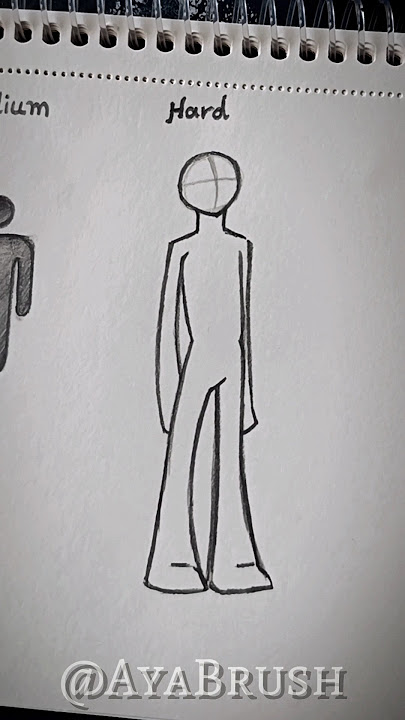 How to draw stick man from easy to hard #tutorials  #sketching #howtodraw #stickman #fyppppp #fypシ