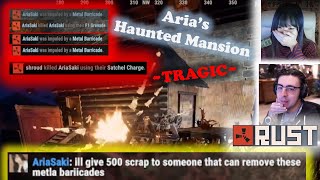 Ariasaki Accidentally Built A Haunted Mansion And Rescued By Shroud Team Funny Otv Rust Moment