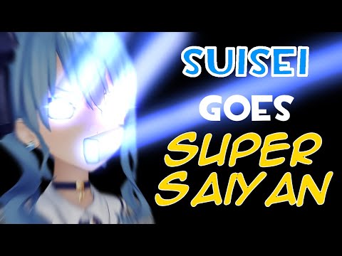 Suisei Goes Super Saiyan in Ring Fit Adventure