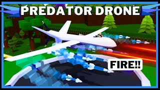 DESTRUCTIVE Predator Drone *Best Missile & Flight Mechanic* In Build A Boat For Treasure ROBLOX