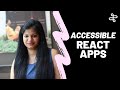 Adding the accessibility in your React Apps talk, by Neha Sharma