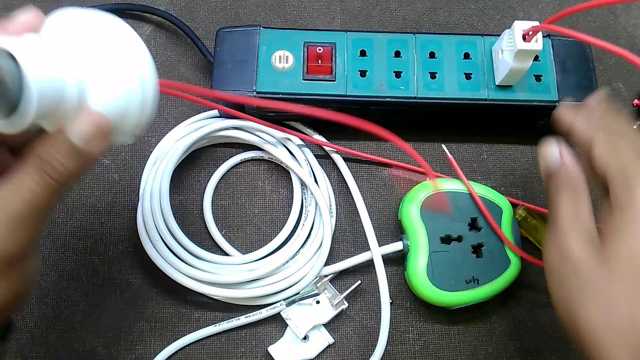 How to repair extension Cord Wire Board YouTube