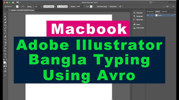 How to type bangla in adobe illustrator macbook using Avro