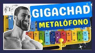 🎵 CÓMO TOCAR GIGACHAD | Can You Feel My Hearten en Metalófono | TUTORIAL 🎼