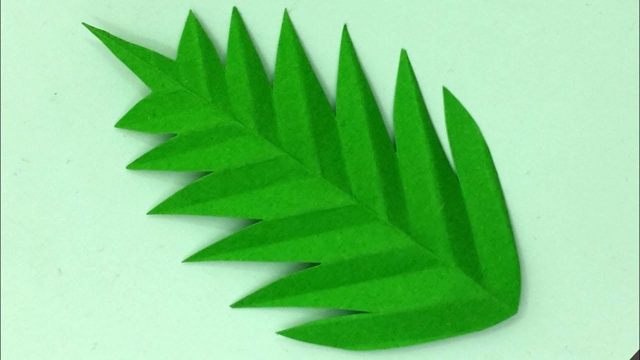 Paper Leaf For Flower | Paper Leaves Making Easy Tutorial | Decorative Leaf | DIY-Paper Crafts