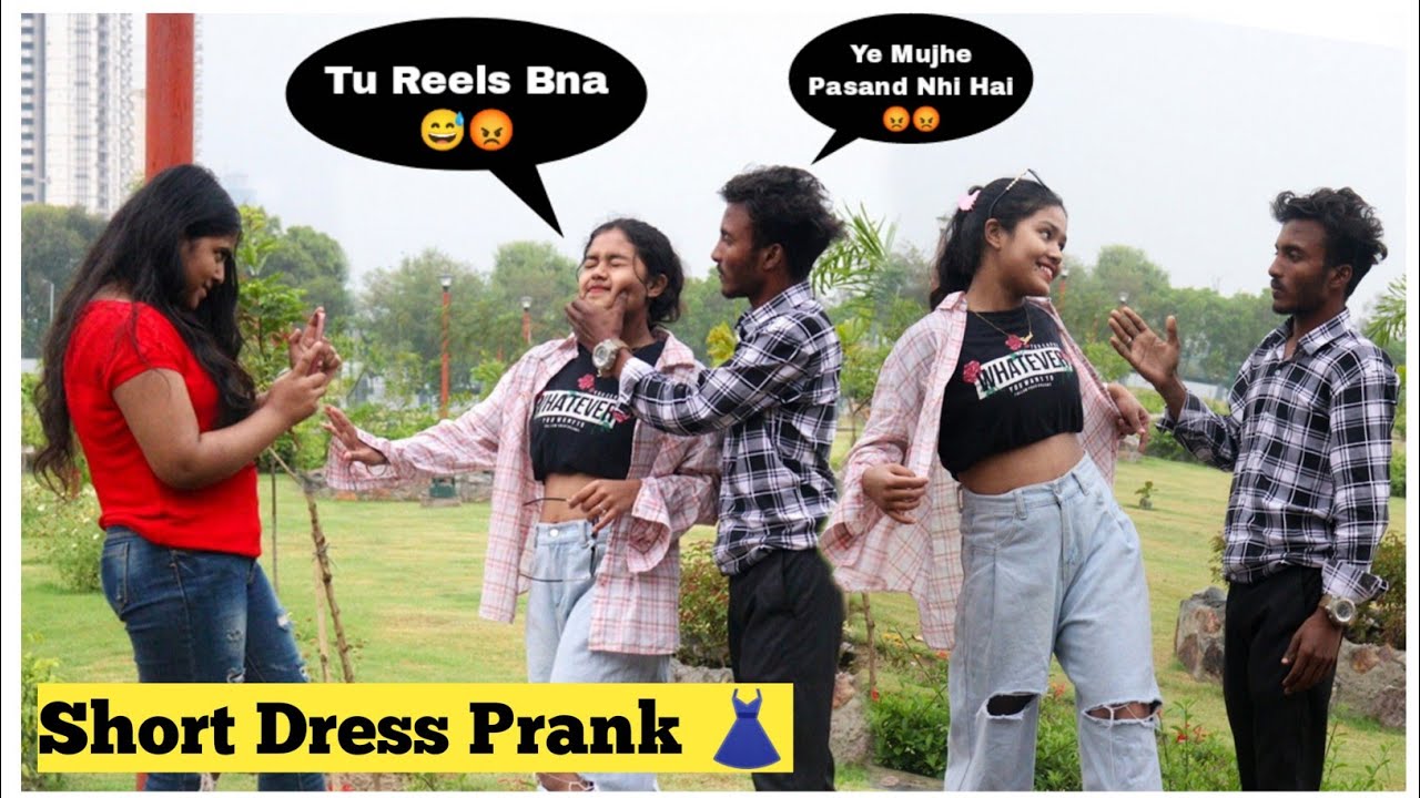 Short Dress Prank On Boyfriend 😅|| Gone Extremely Wrong 😱|| Funny Prank ...
