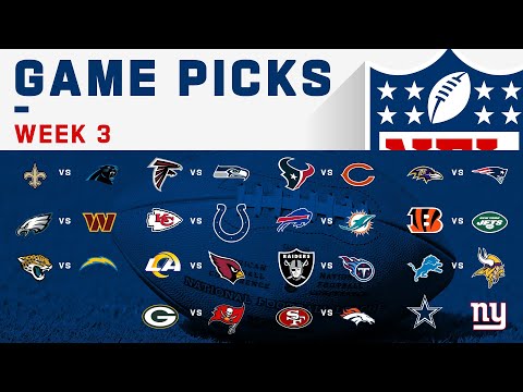 NFL Week 3 Game Picks! 