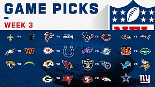 NFL Week 3 Game Picks!